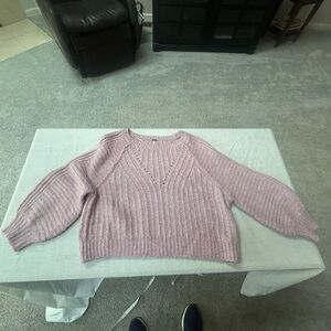 Free People Pink Knit Women's Sweater
